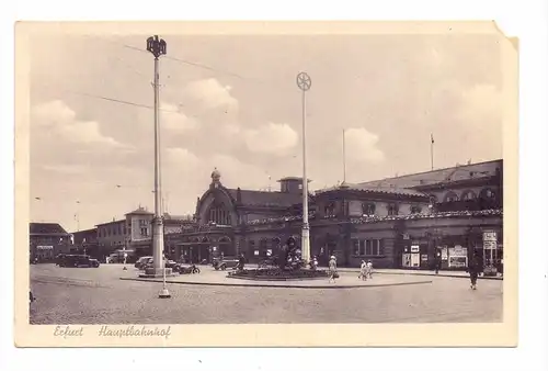 0-5000 ERFURT, Hauptbahnhof, NS-Zeit, Eckmangel