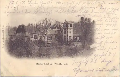 F 54281 JOLIVET, Moulins de Jolivet, Villa Marguerite, 1914, deutsche Feldpost
