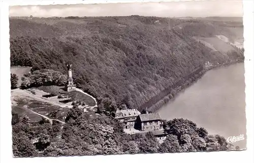 5802 WETTER, Harkortturm & Harkortsee, 1956, Luftaufnahme