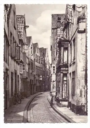 2800 BREMEN, Schnoor, Altbremen, 1959, kl. Druckstelle
