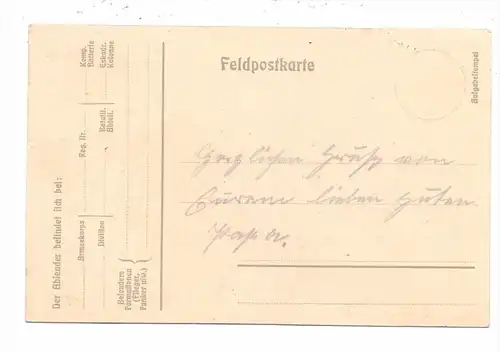 F 80200 PERONNE, 1, Weltkrieg, Bayerische Feldküche in Peronne, deutsche Feldpost