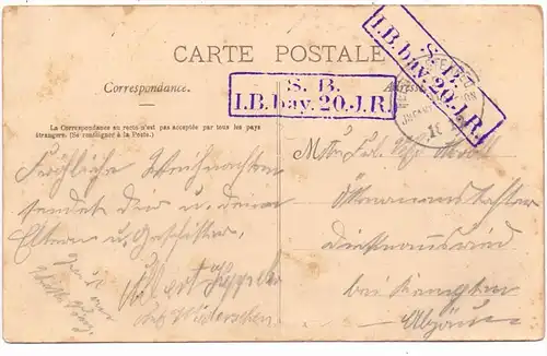 F 80200 ESTRESS - DENIECOURT, L´Eglise, deutsche Feldpost