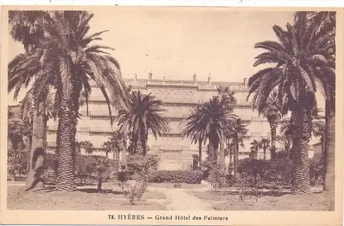 F 83400 HYERES, Grand Hotel des Palmiere