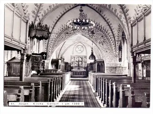 2303 GETTORF, St. Jürgen Kirche, Innenansicht