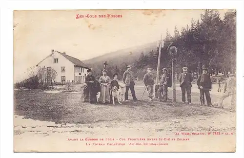 F 68650 LE BONHOMME / DIEDOLSHAUSEN, Col du Bonhomme, Deutsch-Französische Grenze