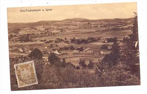 0-8606 SOHLAND - NEU-TAUBENHEIM, Ortsansicht, 1925, min. Einriss