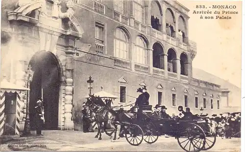 MONARCHIE - MONACO, Palais, Arrive du Prince