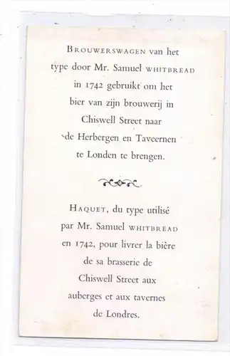 UK - ENGLAND - LONDON, WHITBREAD BEER COACH