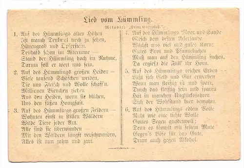 4475 SÖGEL, Lied vom Hümmling, Klapp-Karte, 1920