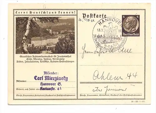 SPORT - RUDERN / Rowing - Sonderstempel 28. Deutsches Meisterschaftsrudern, Hannover, 1939