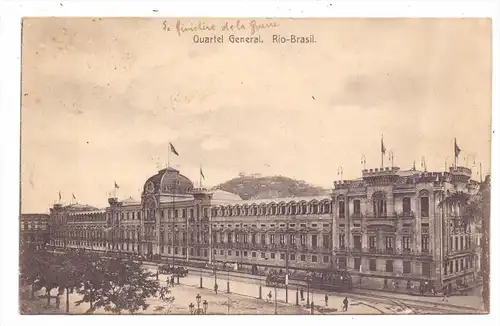 BRASIL / BRASILIEN - RIO DE JANEIRO - Quartel General, 1913, kl. Druckstelle / AF