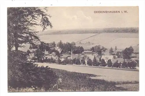 5884 HALVER - OECKINGHAUSEN, Panorama, 1909, Bahnpost Halver- Schalksmühle, Zug 47