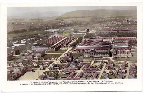 AUTO - PEUGEOT, Centre de Production, Sochaux, vue airienne