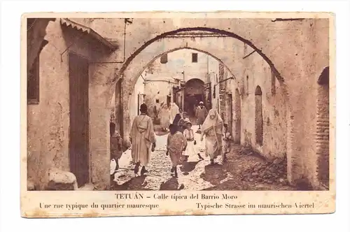 MAROC / MAROKKO - TETUAN / TITWAN, Calle del Barrio Moro, 1935