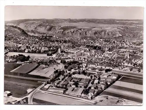 5470 ANDERNACH, Luftaufnahme, Ende 50er Jahre, kl. Druckstelle