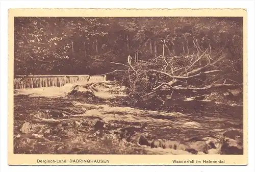 5632 WERMELSKIRCHEN - DABRINGHAUSEN, Wasserfall im Helenental