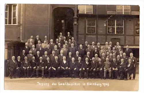 8500 NÜRNBERG, Tagung der Saalbesitzer, 1929, Photo 22,4 x 14,4 cm, Photograph: Bischof & Brost
