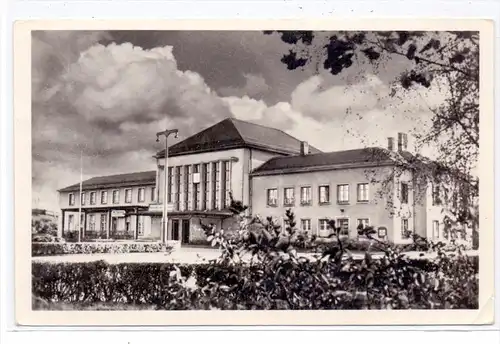 0-9380 FLÖHA, Bahnhof, 1957, kl. Druckstelle