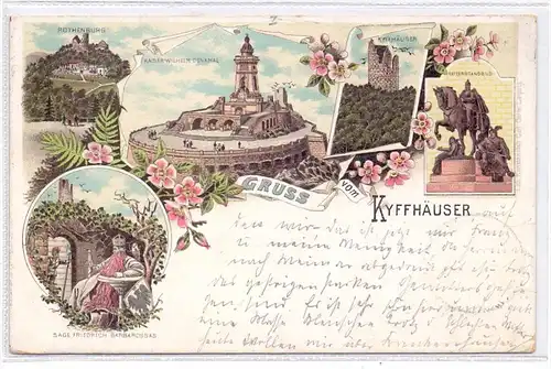 0-4712 KYFFHÄUSER, Lithographie, 1897