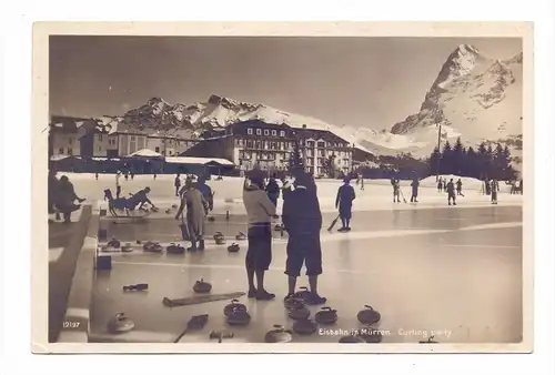CH 3825 MÜRREN BE, Eisbahn - Curling Party 1934