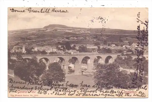 UK - ENGLAND - NORTH YORKSHIRE - INGLETON, General view, 1904, Druckstelle