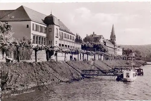 5463 UNKEL, Hotel Schulz, Rheinpromenade, Schiffsanleger