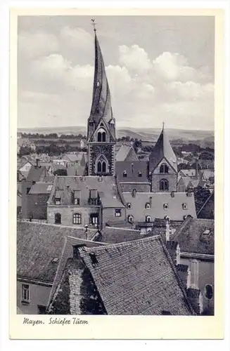 5440 MAYEN, Schiefer Turm, 1953