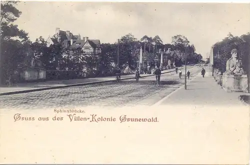 1000 BERLIN - GRUNEWALD, Sphinxbrücke