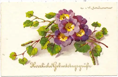 KÜNSTLER / ARTIST - CATHARINA KLEIN, "Glückwunsch Geburtstag"