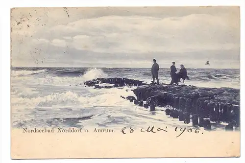 2278 NORDDORF / Amrum, Strandpartie, 1906