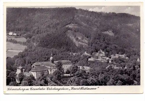 0-6825 SCHWARZBURG, Eisenbahner Erholungsheim "Ernst Thälmann", 1951