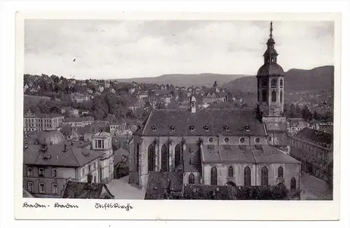 7570 BADEN - BADEN, Stiftskirche, 1940