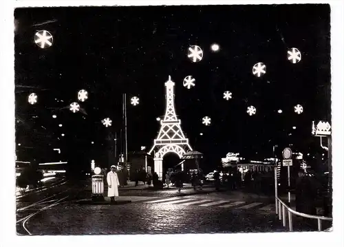 4300 ESSEN, Lichterwoche 1958, Eiffel-Turm / Tour Eiffel