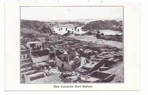 SUDAN - MAHATT, Nubisches Dorf, Nubian village