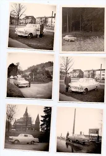 PHOTO - AUTOMOBILE - OPEL REKORD, 10 Photos 9 x 9 cm