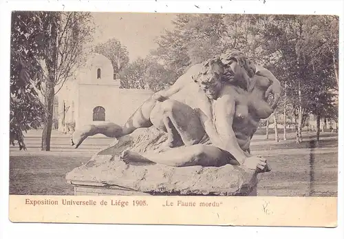 SKULPTUR - "Le Faune mordu", Jef Lambeaux