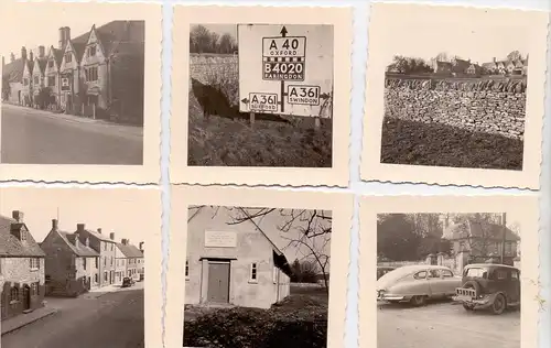 UK - ENGLAND - OXFORDSHIRE - BURFORD, 18 Photos 7 x 7 cm, 50er Jahre incl. Negative