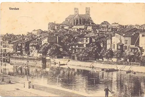 F 55100 VERDUN, 1.Weltkrieg, Panorama, 1916, deutsche Feldpost