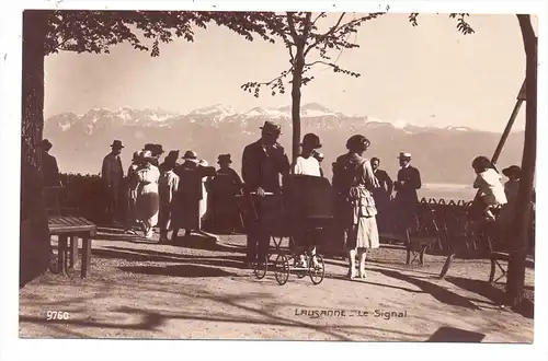 CH 1000 LAUSANNE VD, Le Signal, belebte Szene, Kinderwagen / Landau / Pram
