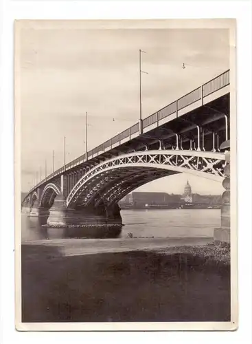 6500 MAINZ, Schlußsteinlegung für den Umbau der Strassenbrücke über den Rhein, 18.11.1934
