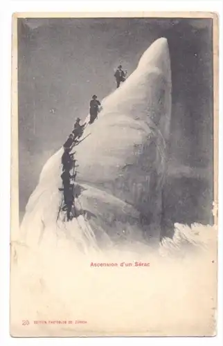 BERGSTEIGEN / Alpiniste / Climbing, ca. 1900, kl. Randmangel
