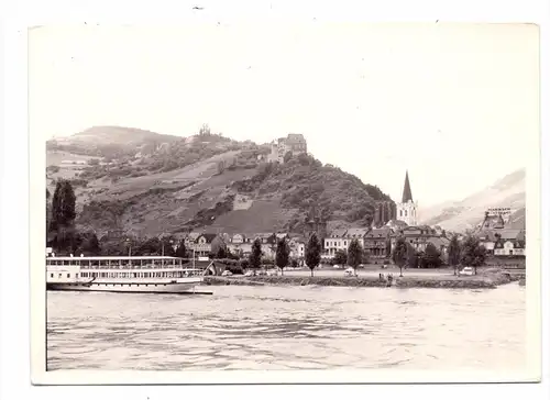 6533 BACHARACH, Photo-AK, 1966, Rheindampfer