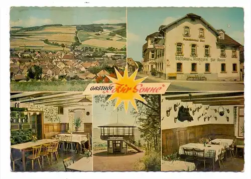 6973 BOXBERG - SCHWEIGERN, Gasthof "Zur Sonne", keine AK - Einteilung