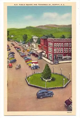 USA - NORTH CAROLINA - MURPHY, Public Square & Tennessee Street, oldtimer
