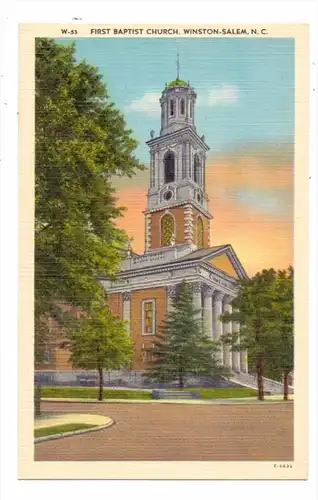USA - NORTH CAROLINA - WINSTON SALEM, First Baptist Church