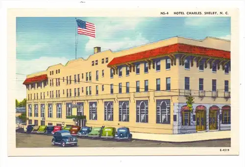 USA - NORTH CAROLINA - SHELBY, Hotel Charles, oldtimer