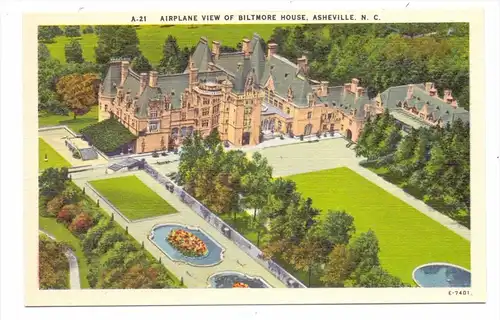 USA - NORTH CAROLINA - ASHEVILLE; Biltmore House, airview