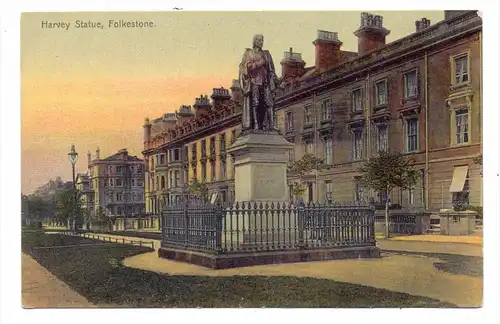 UK - ENGLAND - KENT - FOLKESTONE, Harvey Statue, 1910