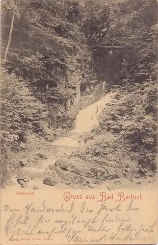 5582 BAD BERTRICH, Gruß aus..., Käsegrotte, 1900
