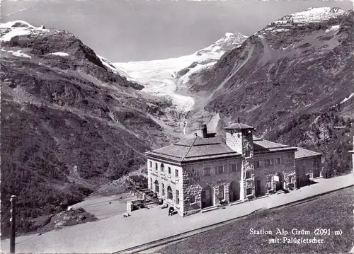 CH 7710 POSCHIAVO, Station / Bahnhof Alp Grüm, 1962